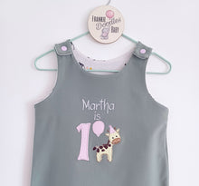 Load image into Gallery viewer, Custom Embroidered Birthday Romper