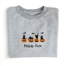 Load image into Gallery viewer, Spooky Cats Embroidered Jumper