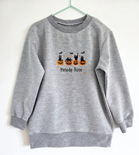 Load image into Gallery viewer, Spooky Cats Embroidered Jumper