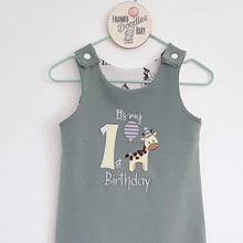 Load image into Gallery viewer, Custom Embroidered Birthday Romper