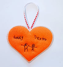 Load image into Gallery viewer, Embroidered Keepsake Heart