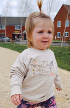 Load image into Gallery viewer, Pumpkin Picking Embroidered Oversized Jumper
