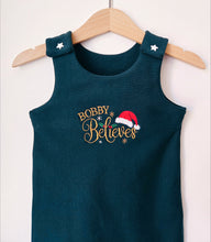 Load image into Gallery viewer, Christmas 'Believes' Romper
