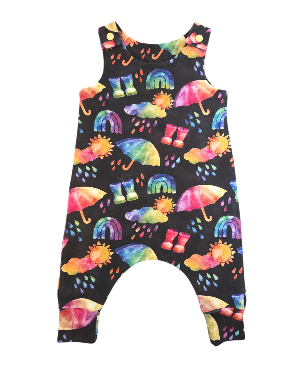 Rainboots Romper 3-6M
