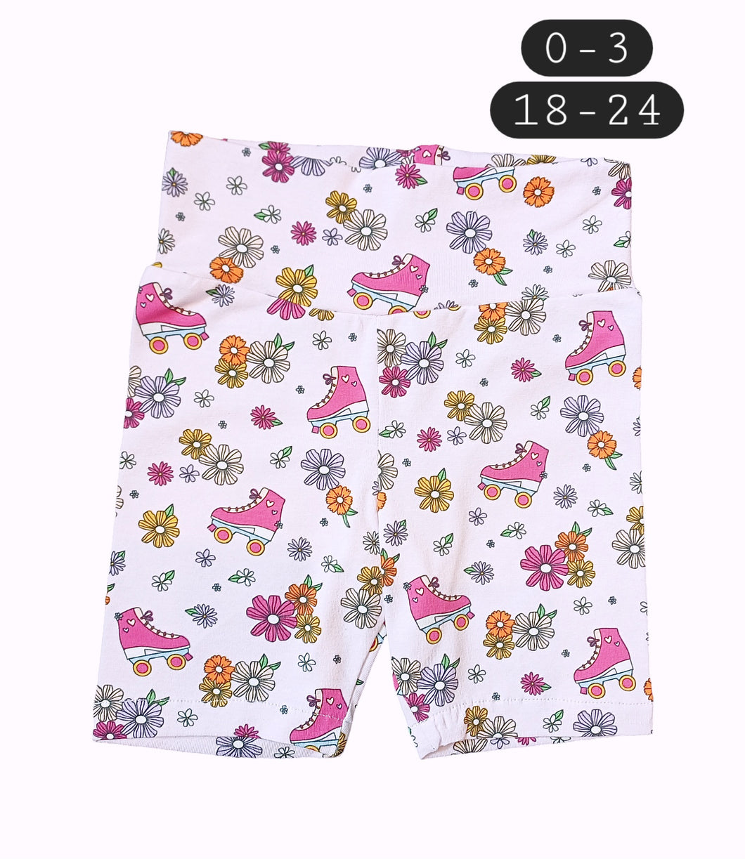 Pink Skates Cycle Shorts