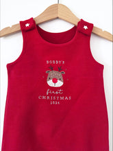 Load image into Gallery viewer, Personalised First Christmas Embroidered Romper
