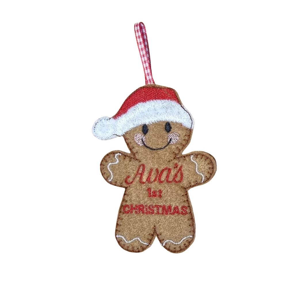 Personalised 1st Christmas Decoration