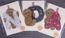 Load image into Gallery viewer, Gingerbread Man Alphabet Tree Decoration
