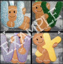 Load image into Gallery viewer, Gingerbread Man Alphabet Tree Decoration
